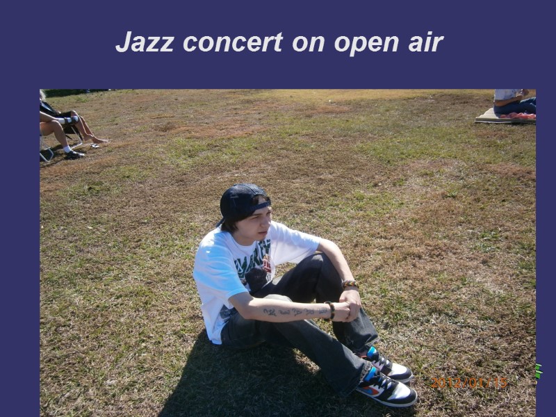 Jazz concert on open air